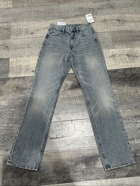 H&M Faded Light Blue Straight Leg Jeans